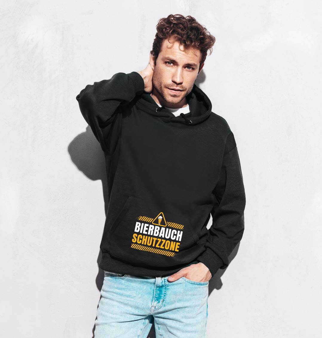 Bild: Hoodie - Bierbauch Schutzzone Geschenkidee