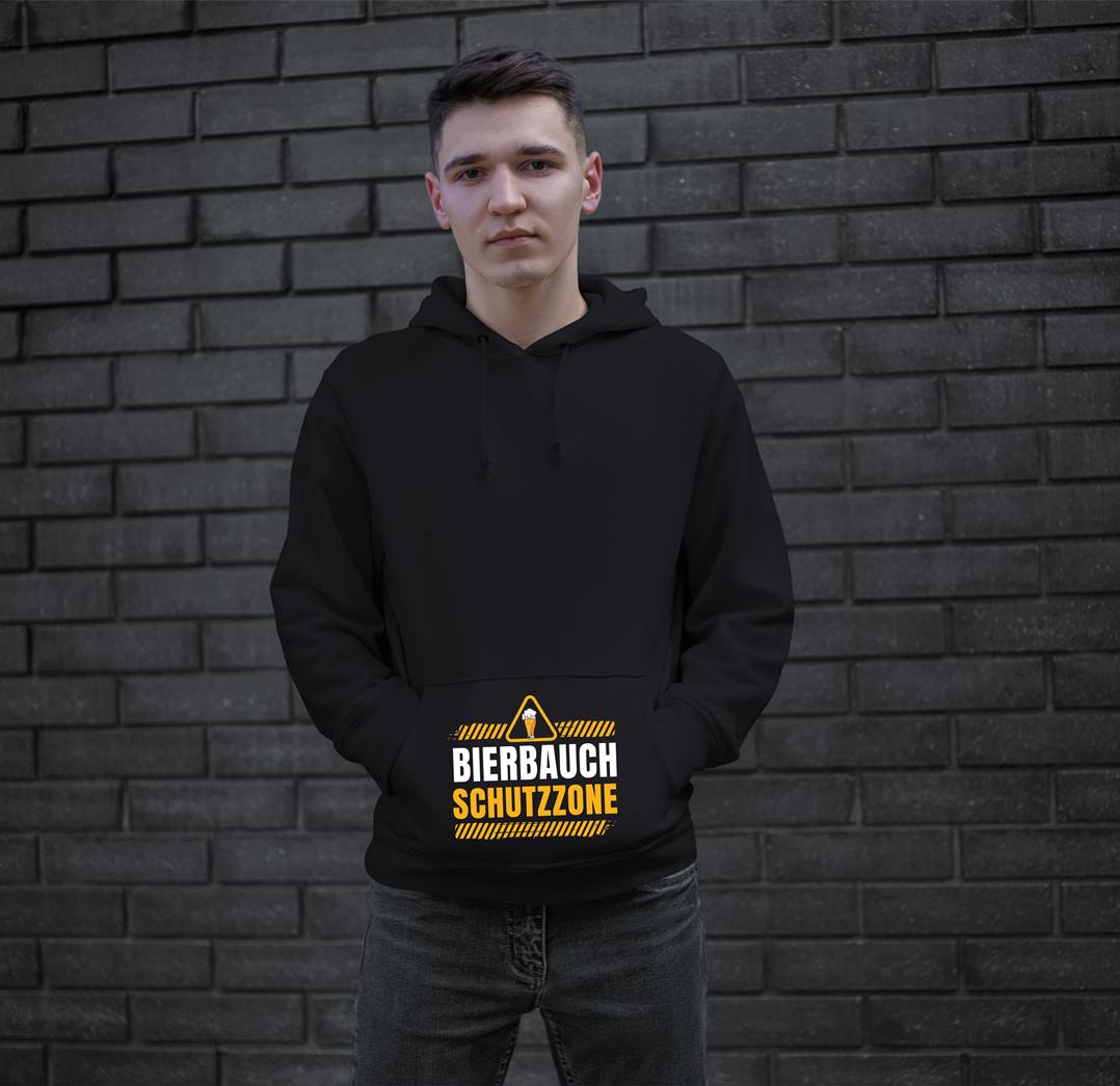 Bild: Hoodie - Bierbauch Schutzzone Geschenkidee