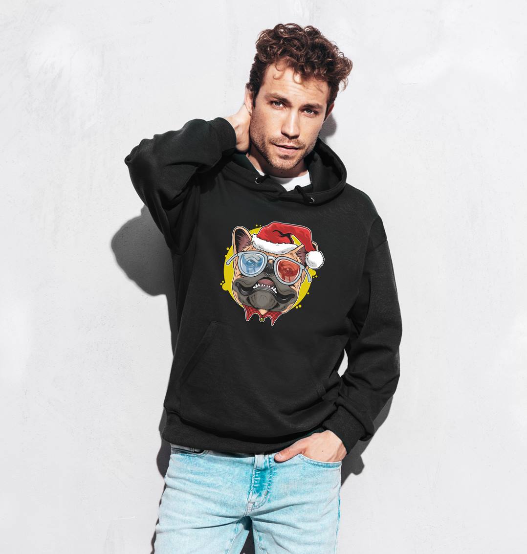 Bild: Hoodie - Crazy Dog (Weihnachten) Geschenkidee