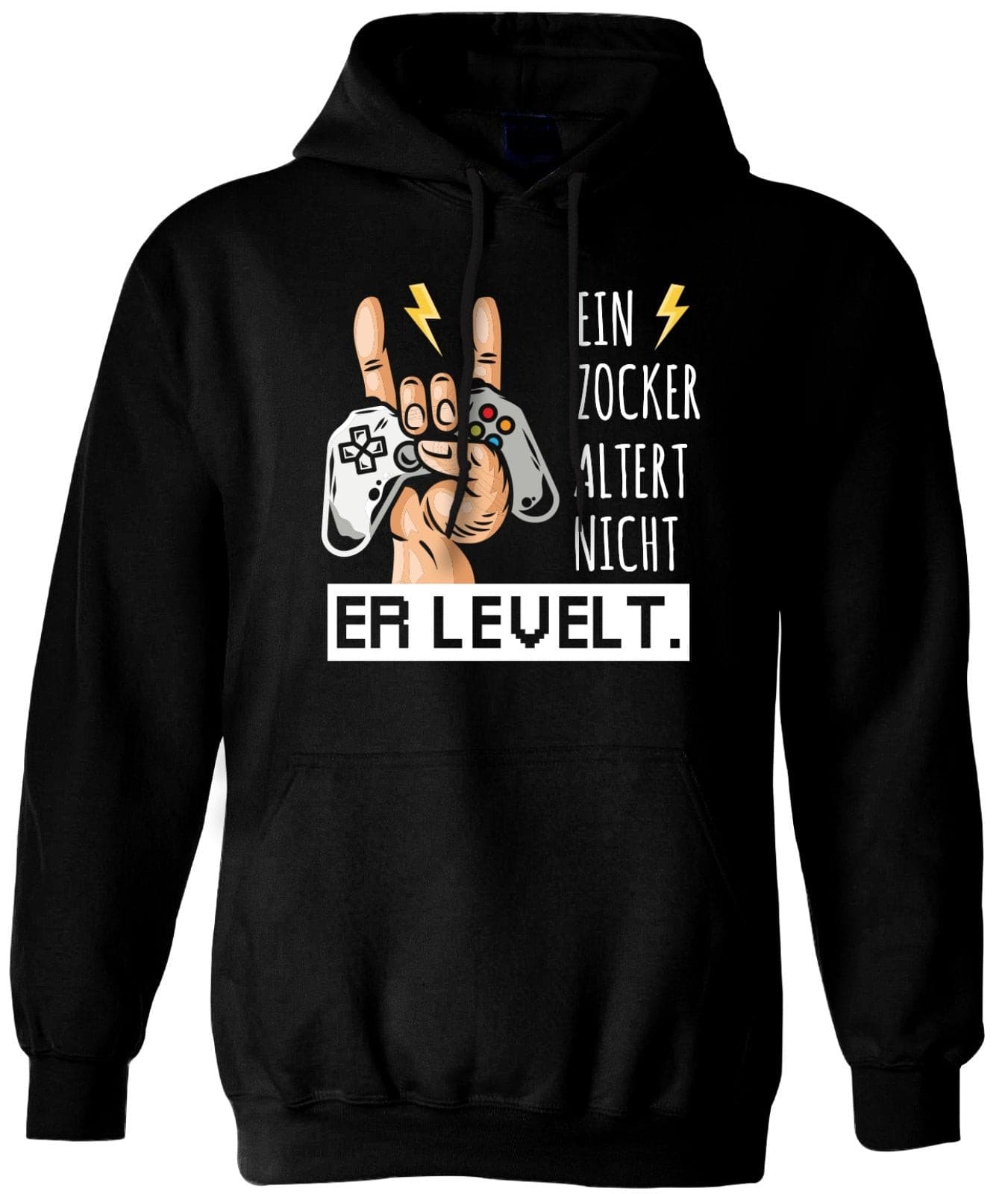 Bild: Hoodie - Ein Zocker altert nicht er levelt. Geschenkidee