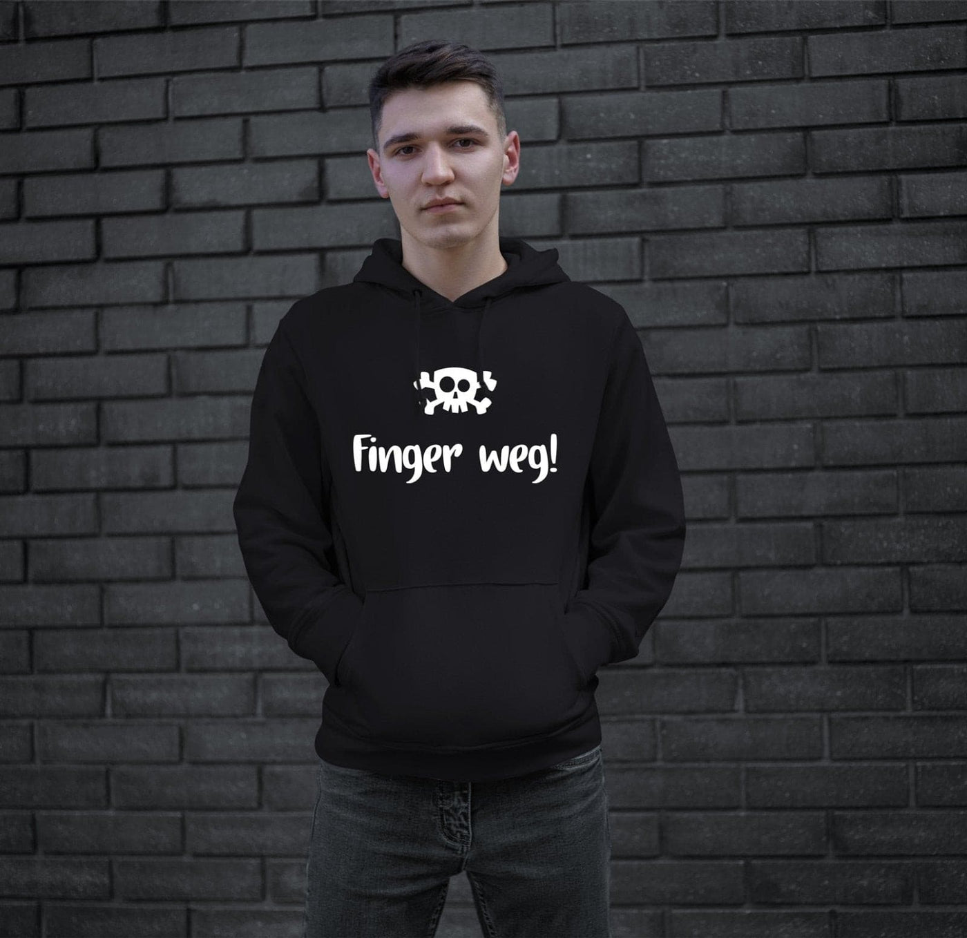 Bild: Hoodie - Finger weg! Totenkopf Geschenkidee
