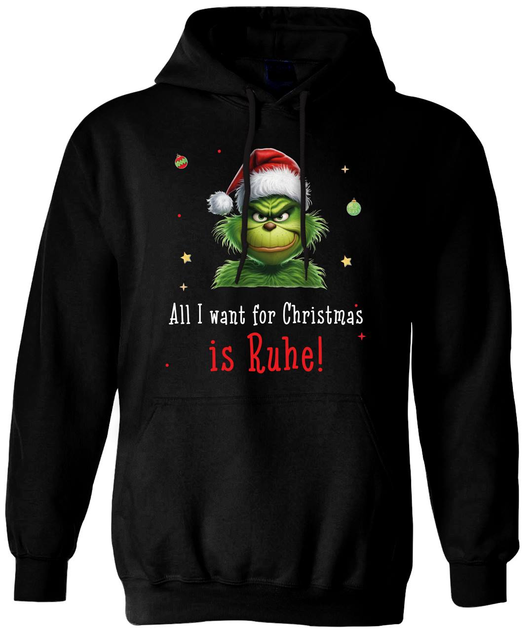 Bild: Hoodie - Grinch - All I want for Christmas is Ruhe! (CS) Geschenkidee