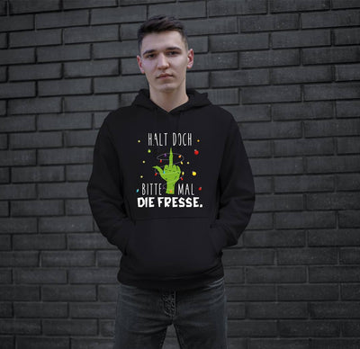 Bild: Hoodie - Grinch - Halt doch bitte mal die Fresse. (Mittelfinger) Geschenkidee