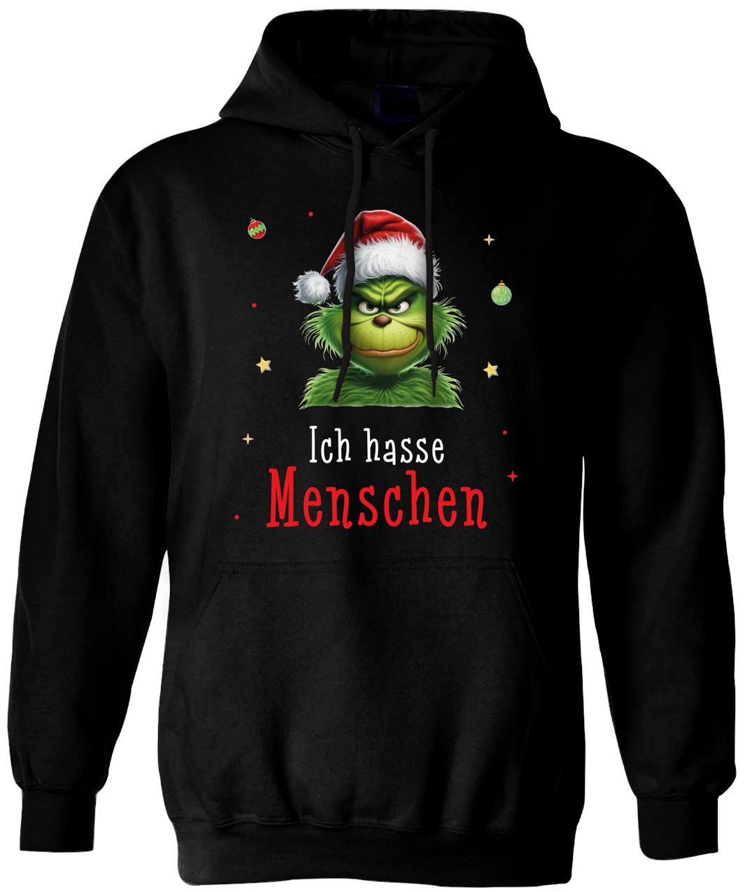 Bild: Hoodie - Grinch - Ich hasse Menschen (CS) Geschenkidee