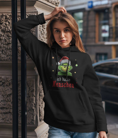 Bild: Hoodie - Grinch - Ich hasse Menschen (CS) Geschenkidee