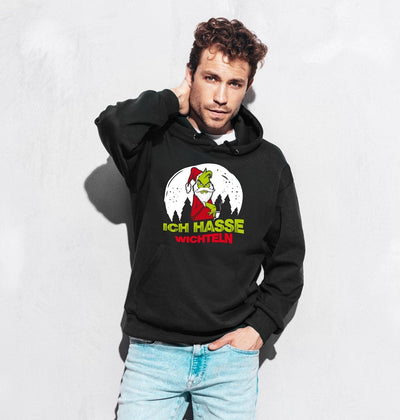 Bild: Hoodie - Grinch - Ich hasse Wichteln Geschenkidee