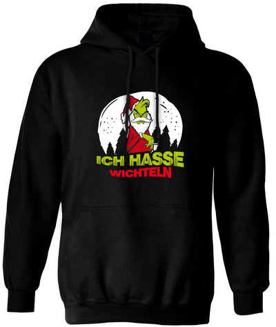 Bild: Hoodie - Grinch - Ich hasse Wichteln Geschenkidee