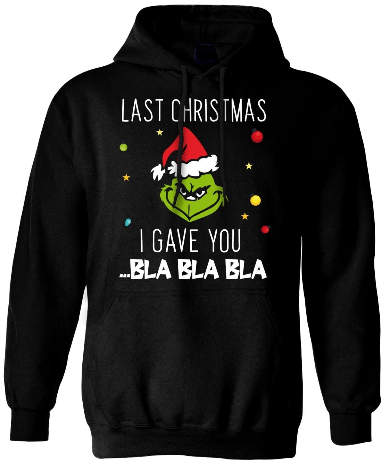 Bild: Hoodie - Grinch - Last Christmas I gave you ...bla bla bla (Gesicht) Geschenkidee