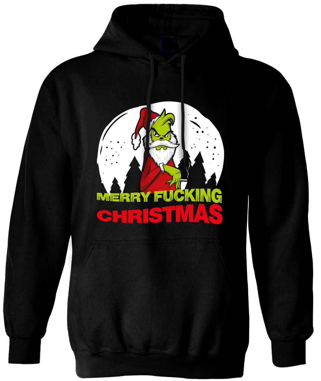 Bild: Hoodie - Grinch - Merry fucking Christmas Geschenkidee