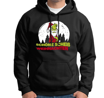 Bild: Hoodie - Grinch Schöne scheiß Weihnachten Geschenkidee