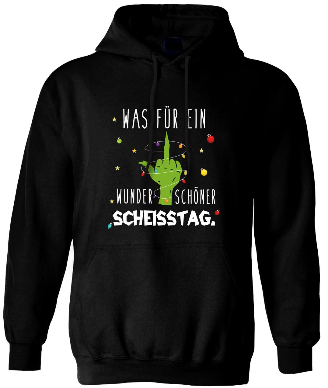 Bild: Hoodie - Grinch - Was für ein wunderschöner Scheisstag. (Mittelfinger) Geschenkidee