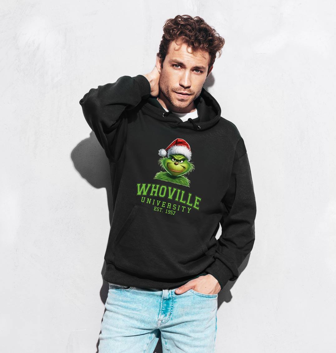 Bild: Hoodie - Grinch - Whoville University Est. 1957 Geschenkidee