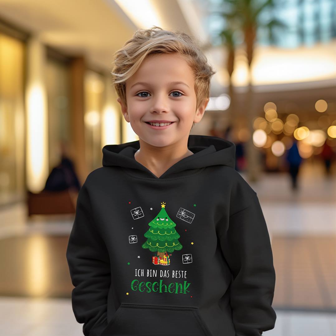 Bild: Hoodie Kinder - Ich bin das beste Geschenk (Weihnachtsedition) Geschenkidee