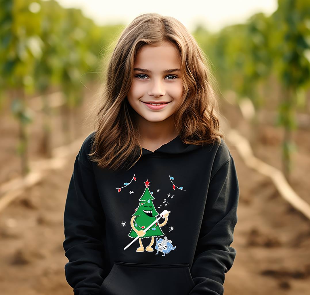 Bild: Hoodie Kinder - singender Weihnachtsbaum Geschenkidee