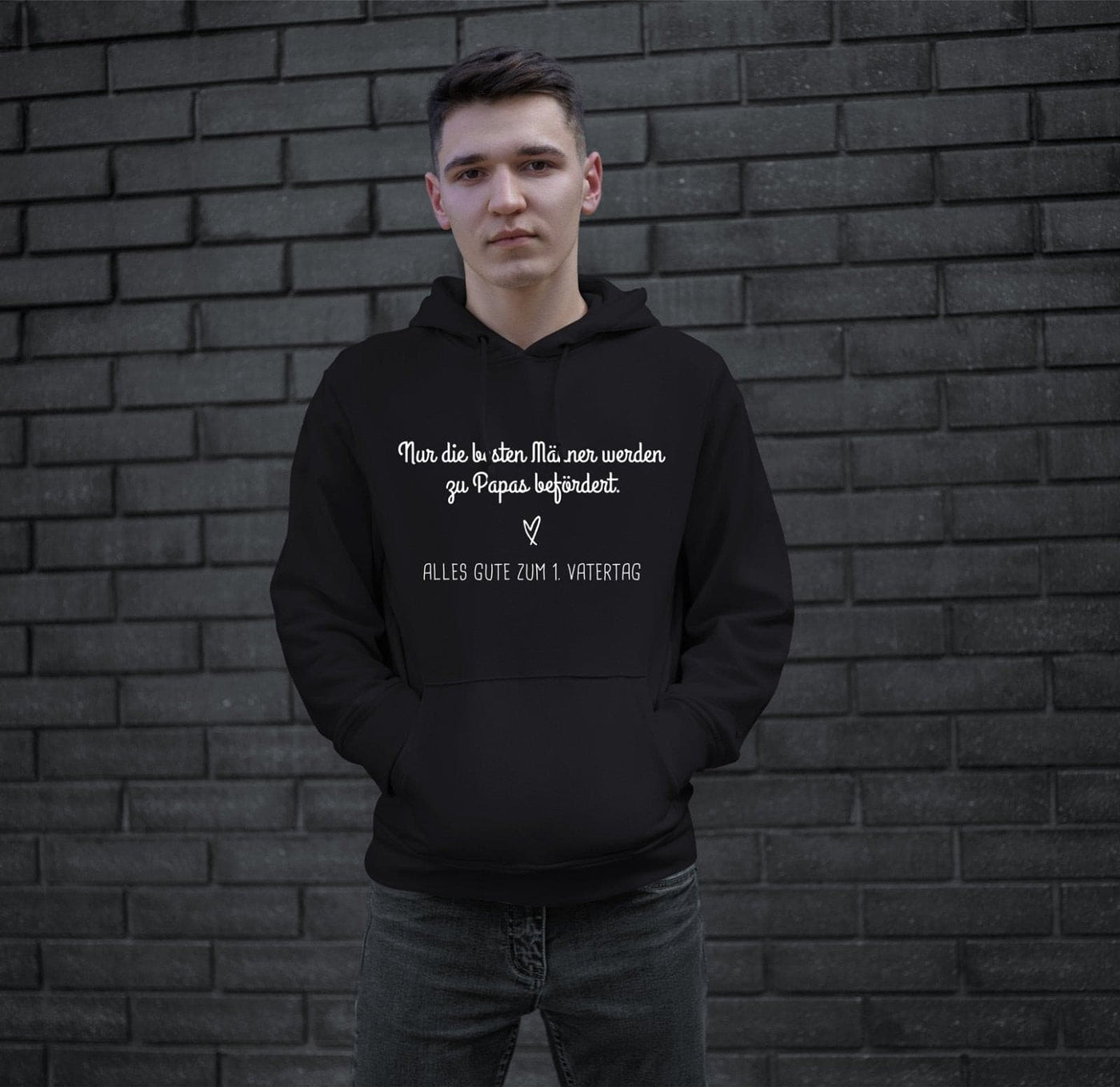 Bild: Hoodie - Nur die besten Männer werden zu Papas befördert. Geschenkidee