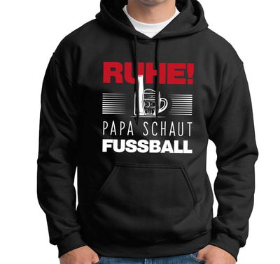 Bild: Hoodie - Ruhe! Papa schaut Fussball Geschenkidee