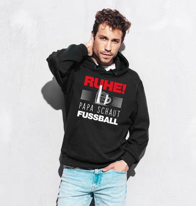 Bild: Hoodie - Ruhe! Papa schaut Fussball Geschenkidee