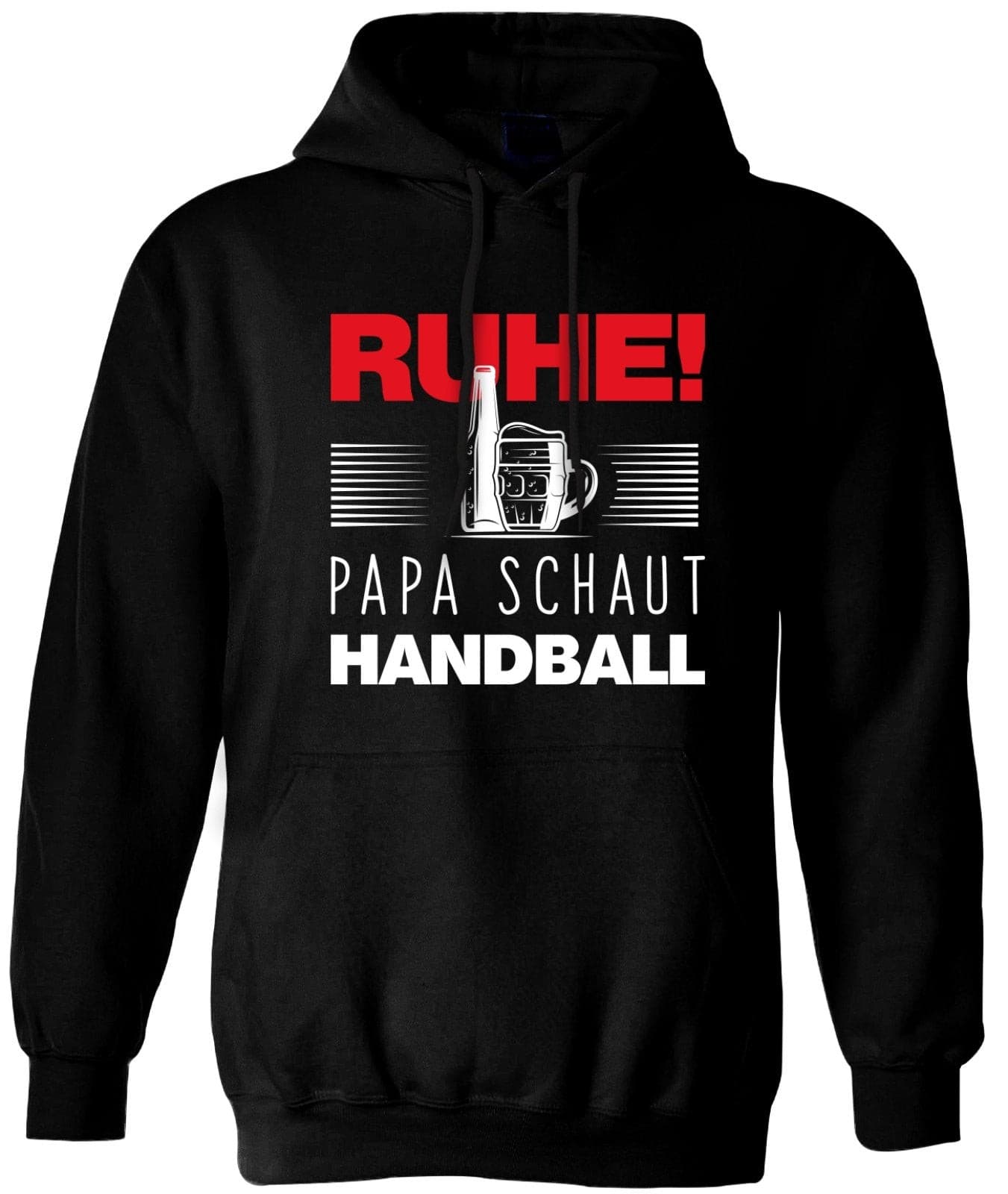 Bild: Hoodie - Ruhe! Papa schaut Handball Geschenkidee