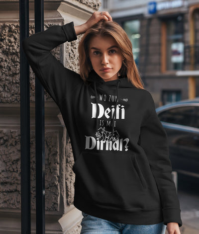 Bild: Hoodie - Wo zum Deifi is mei Dirndl? Geschenkidee