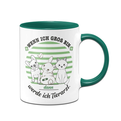 Bild: Kinder-Tasse - Wenn ich groß bin, werde ich Tierarzt. Geschenkidee