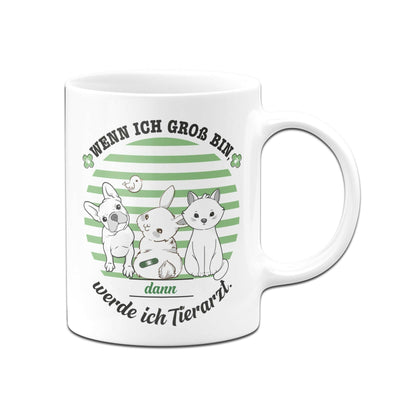 Bild: Kinder-Tasse - Wenn ich groß bin, werde ich Tierarzt. Geschenkidee