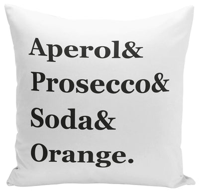 Bild: Kissen - Aperol & Prosecco & Soda & Orange. Geschenkidee