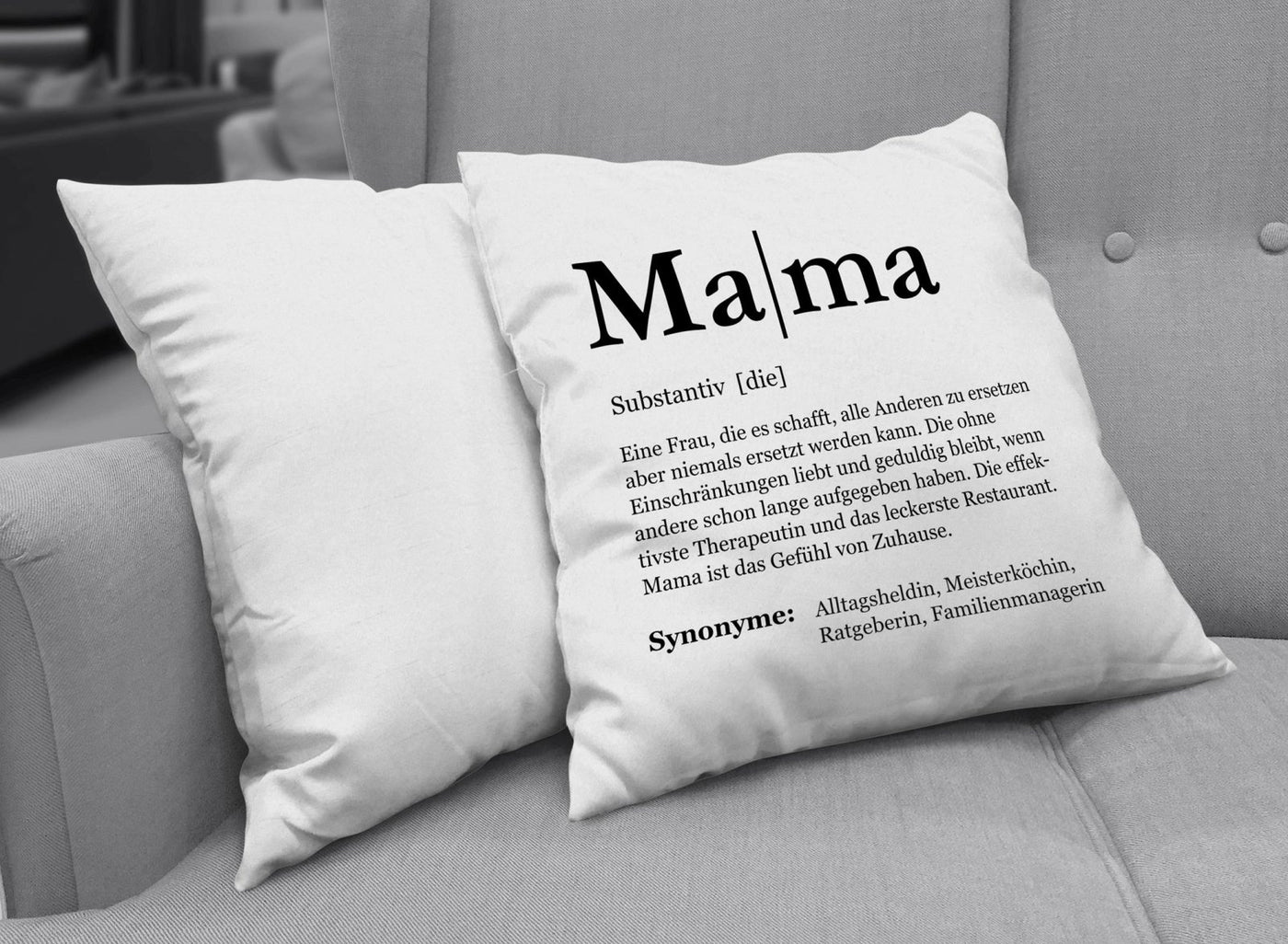 Bild: Kissen - Definition Mama Geschenkidee
