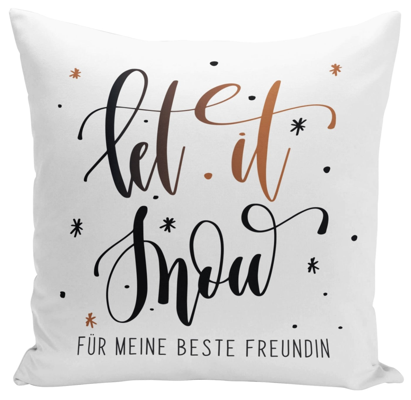 Bild: Kissen - Let it snow für meine beste Freundin Geschenkidee