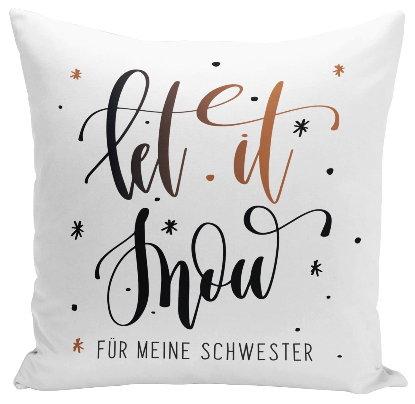 Bild: Kissen - Let it snow für meine Schwester Geschenkidee