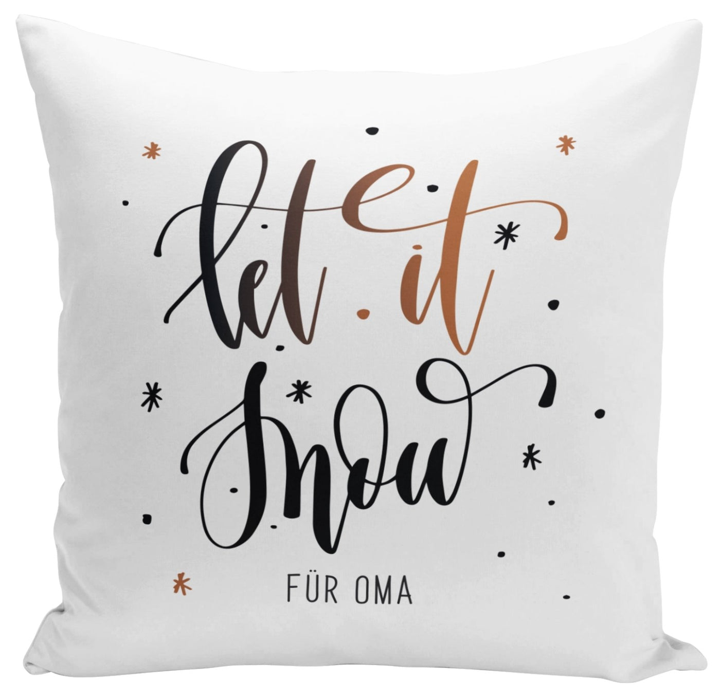 Bild: Kissen - Let it snow für Oma Geschenkidee