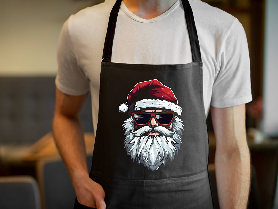 Bild: Kochschürze - Cooler Weihnachtsmann Geschenkidee
