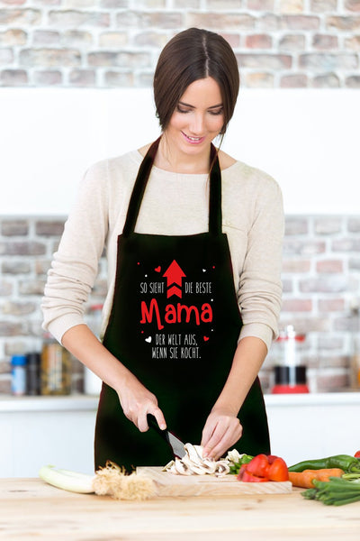 Bild: Kochschürze - So sieht die beste Mama der Welt aus, wenn sie kocht. Geschenkidee