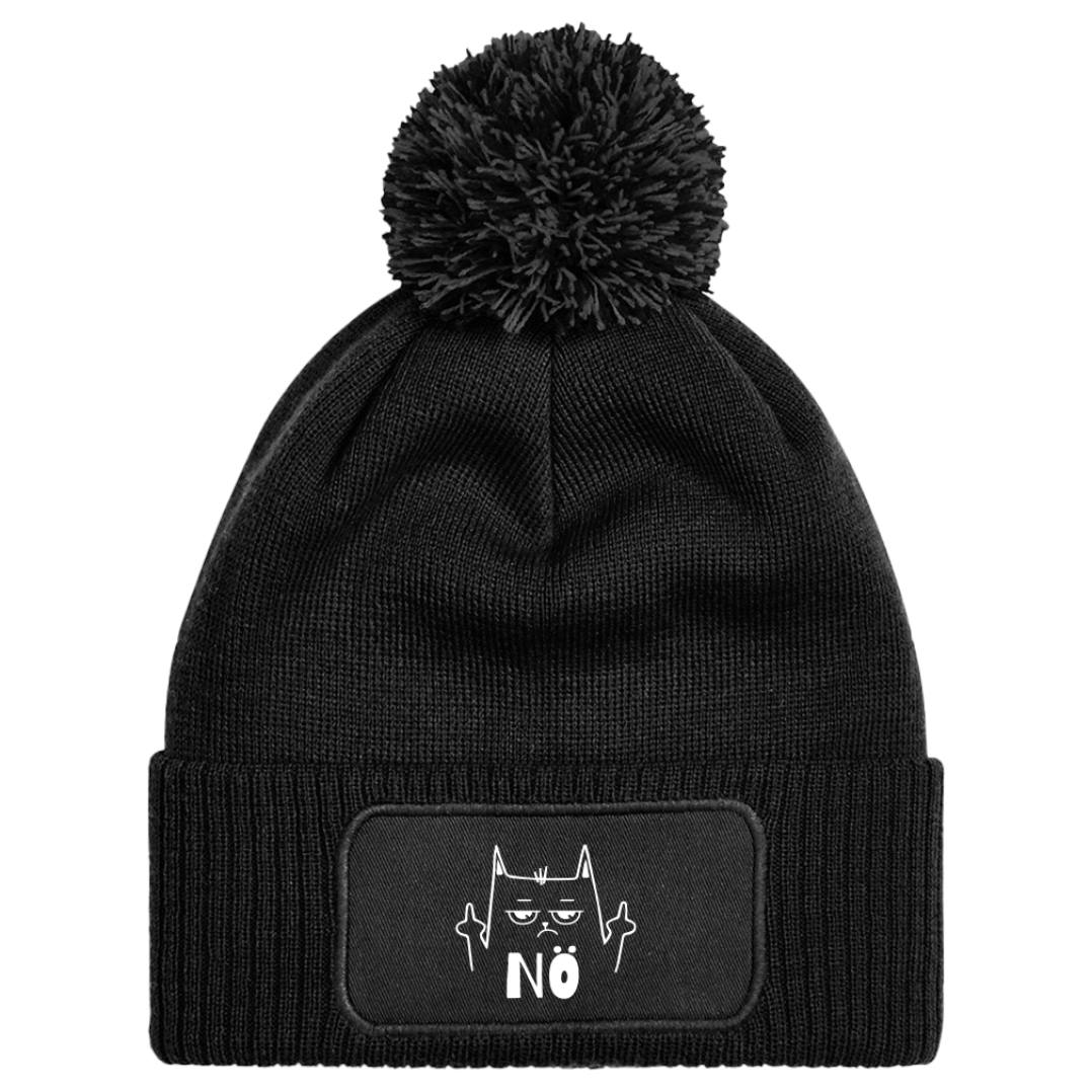 Bild: Mütze mit Bommel - Nö (Katze) Geschenkidee