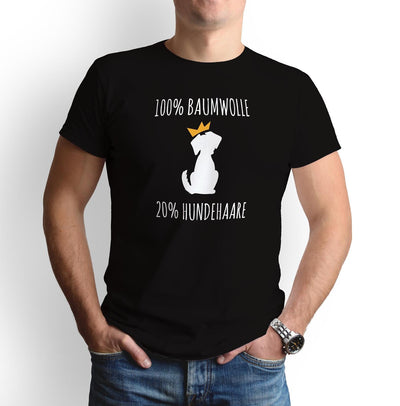 Bild: T-Shirt - 100% Baumwolle 20% Hundehaare Geschenkidee