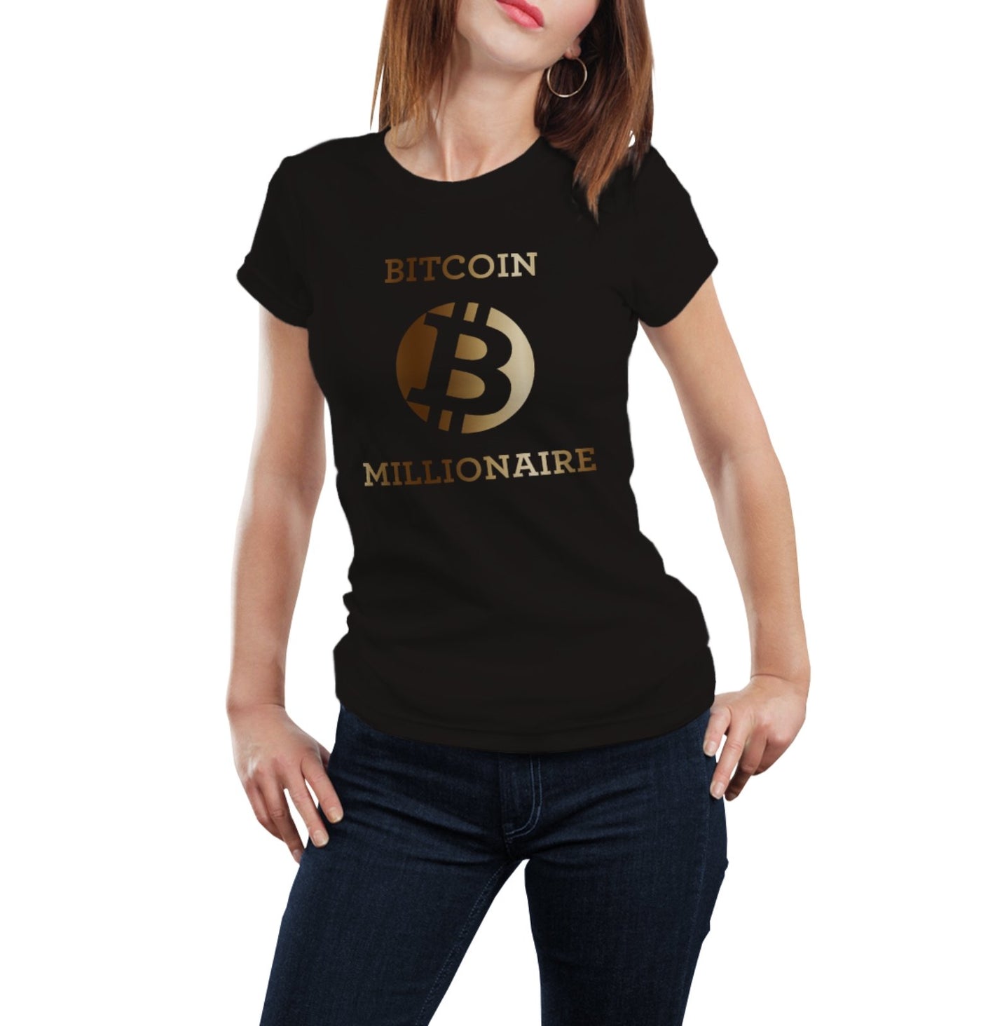 Bild: T-Shirt - Bitcoin Millionaire - BTC Geschenkidee