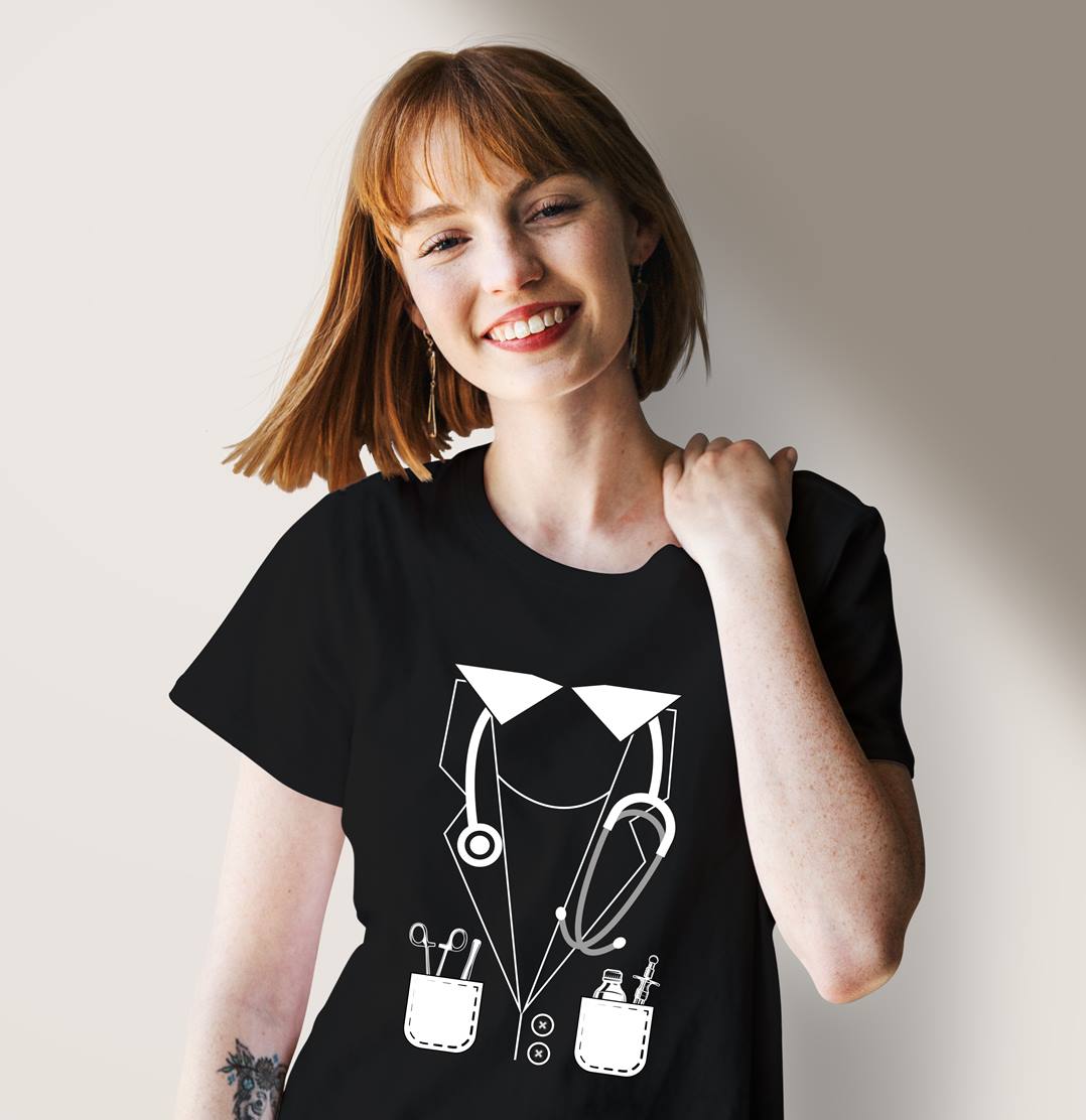 Bild: T-Shirt Damen - Ärztin Kostüm (Motiv) Geschenkidee
