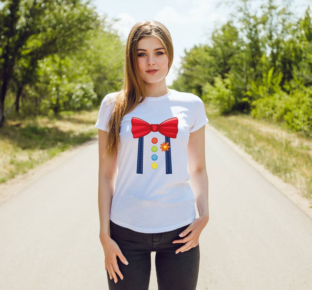 Bild: T-Shirt Damen - Clown Kostüm (Motiv) Geschenkidee