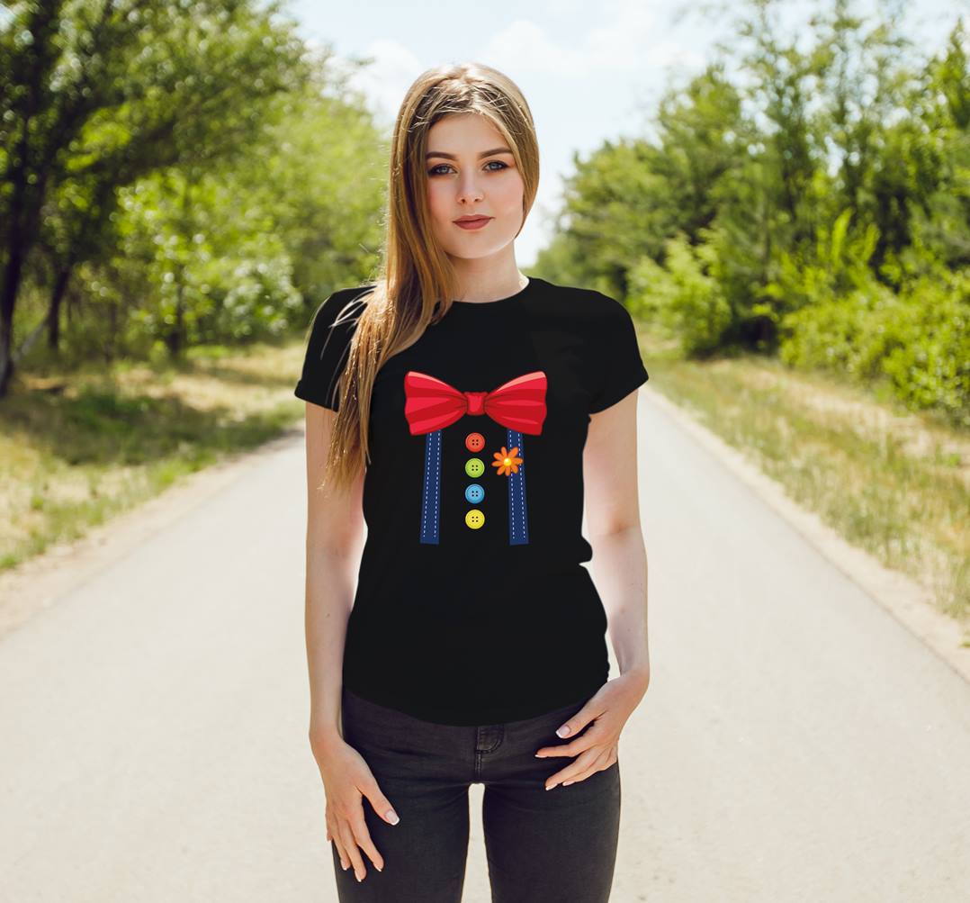 Bild: T-Shirt Damen - Clown Kostüm (Motiv) Geschenkidee