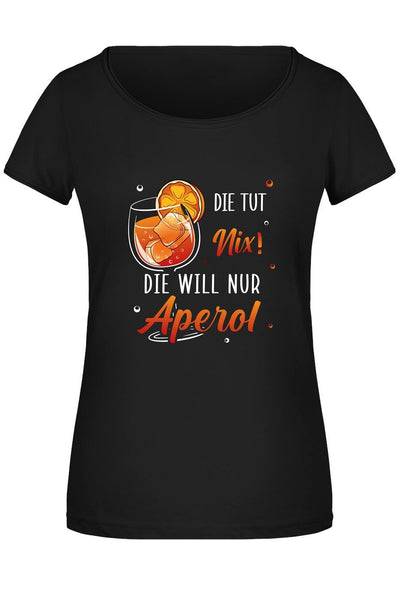 Bild: T-Shirt Damen - Die tut nix! Die will nur Aperol. Geschenkidee