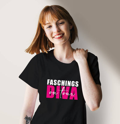 Bild: T-Shirt Damen - Faschingsdiva on tour Geschenkidee