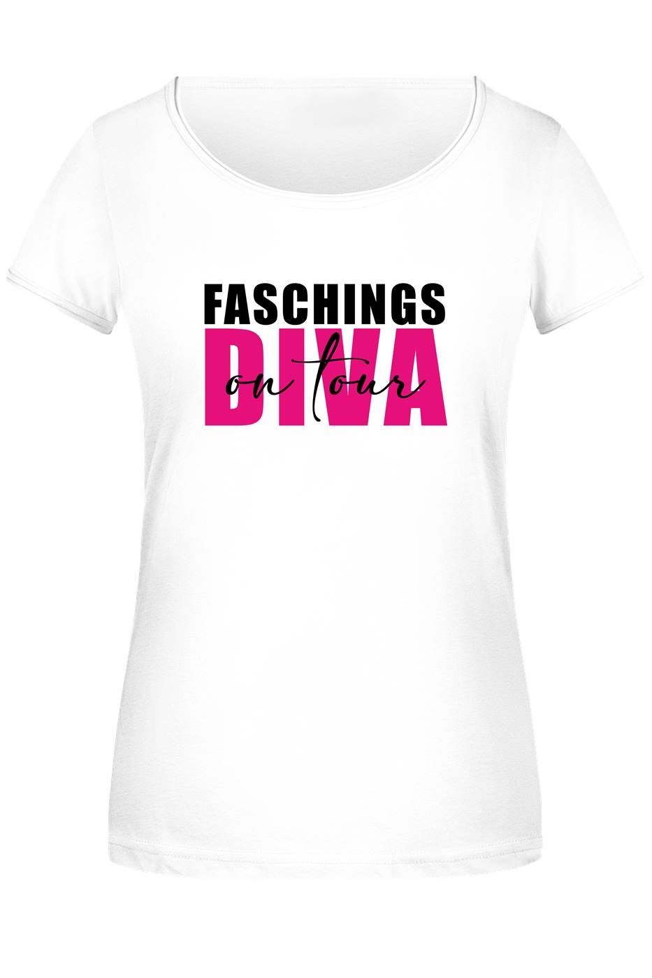 Bild: T-Shirt Damen - Faschingsdiva on tour Geschenkidee