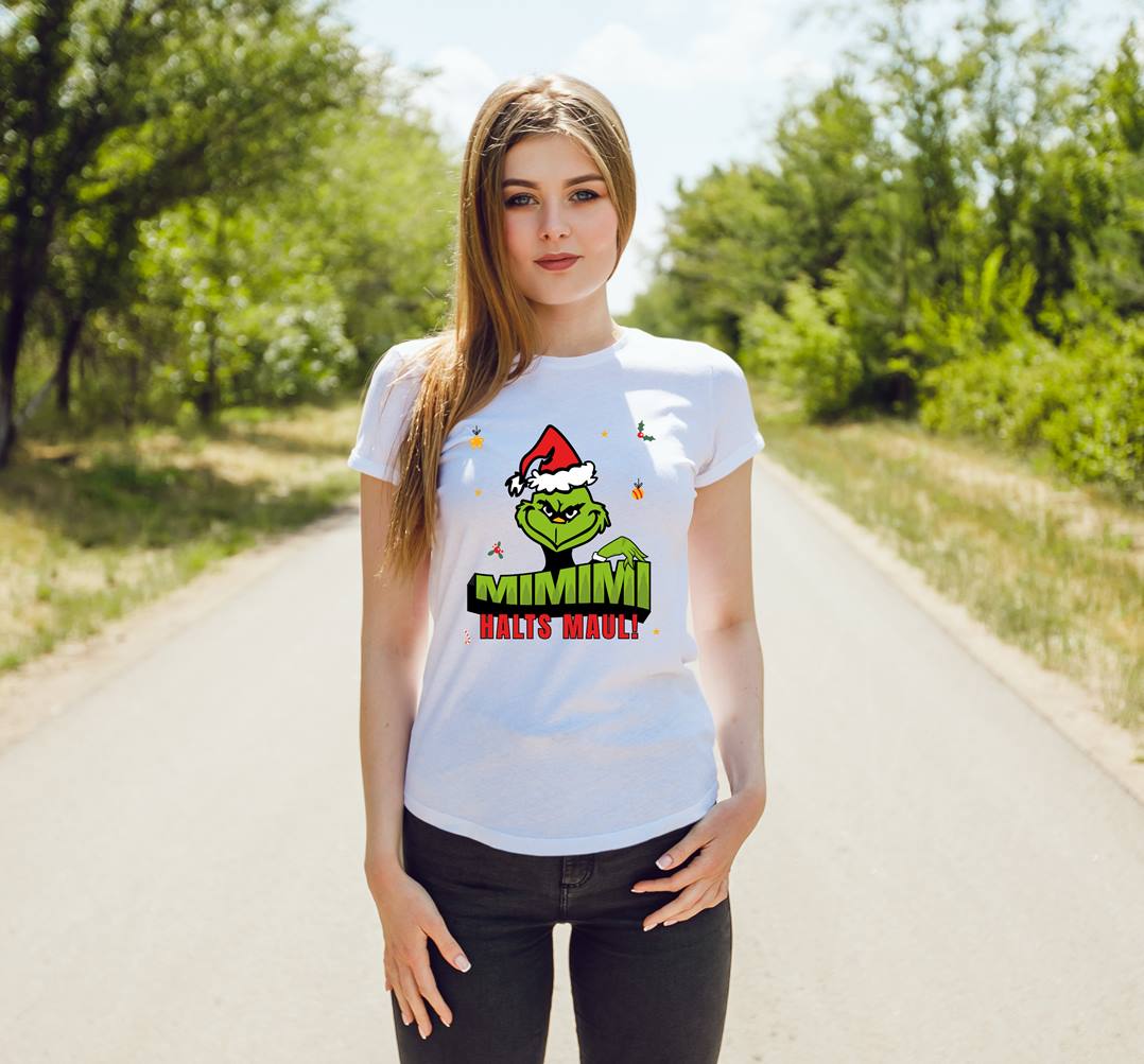 Bild: T-Shirt Damen - Grinch - Mimimi Halts Maul! Geschenkidee