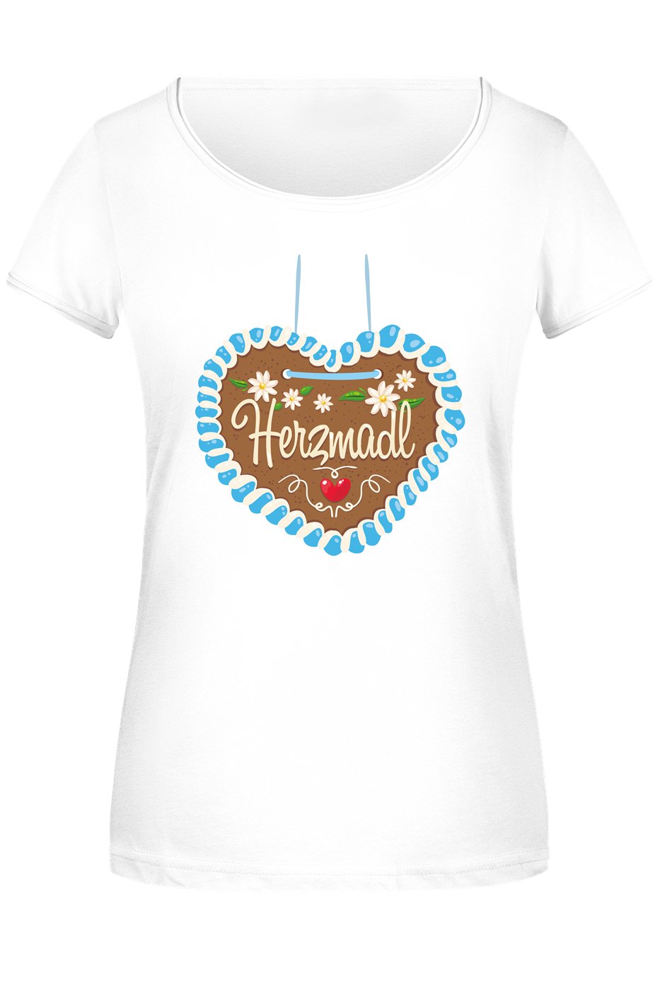 Bild: T-Shirt Damen - Herzmadl (Lebkuchenherz) Geschenkidee