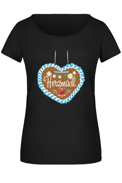 Bild: T-Shirt Damen - Herzmadl (Lebkuchenherz) Geschenkidee