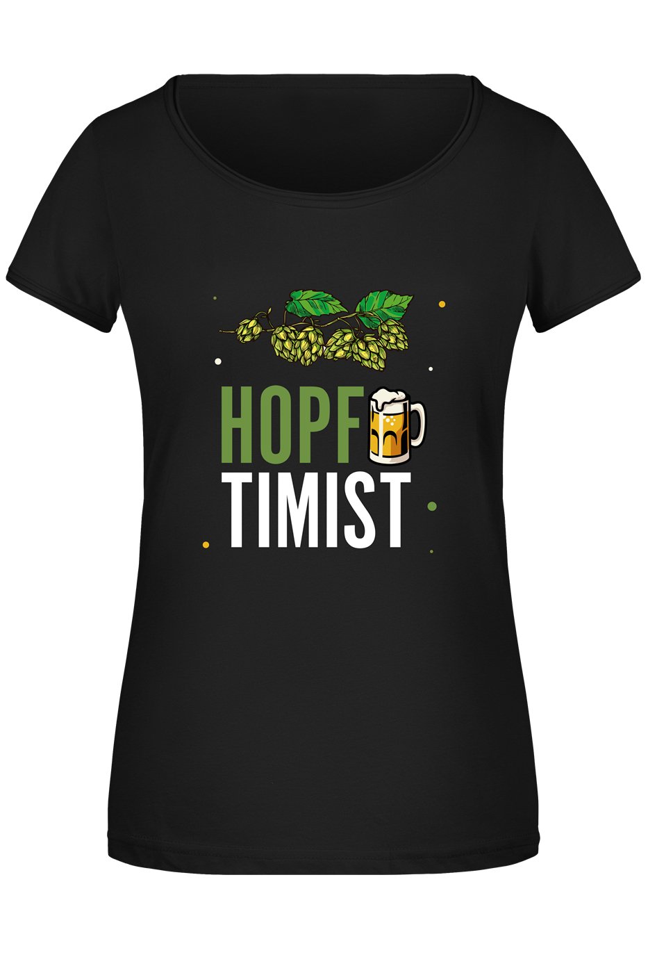 Bild: T-Shirt Damen - Hopftimist Geschenkidee