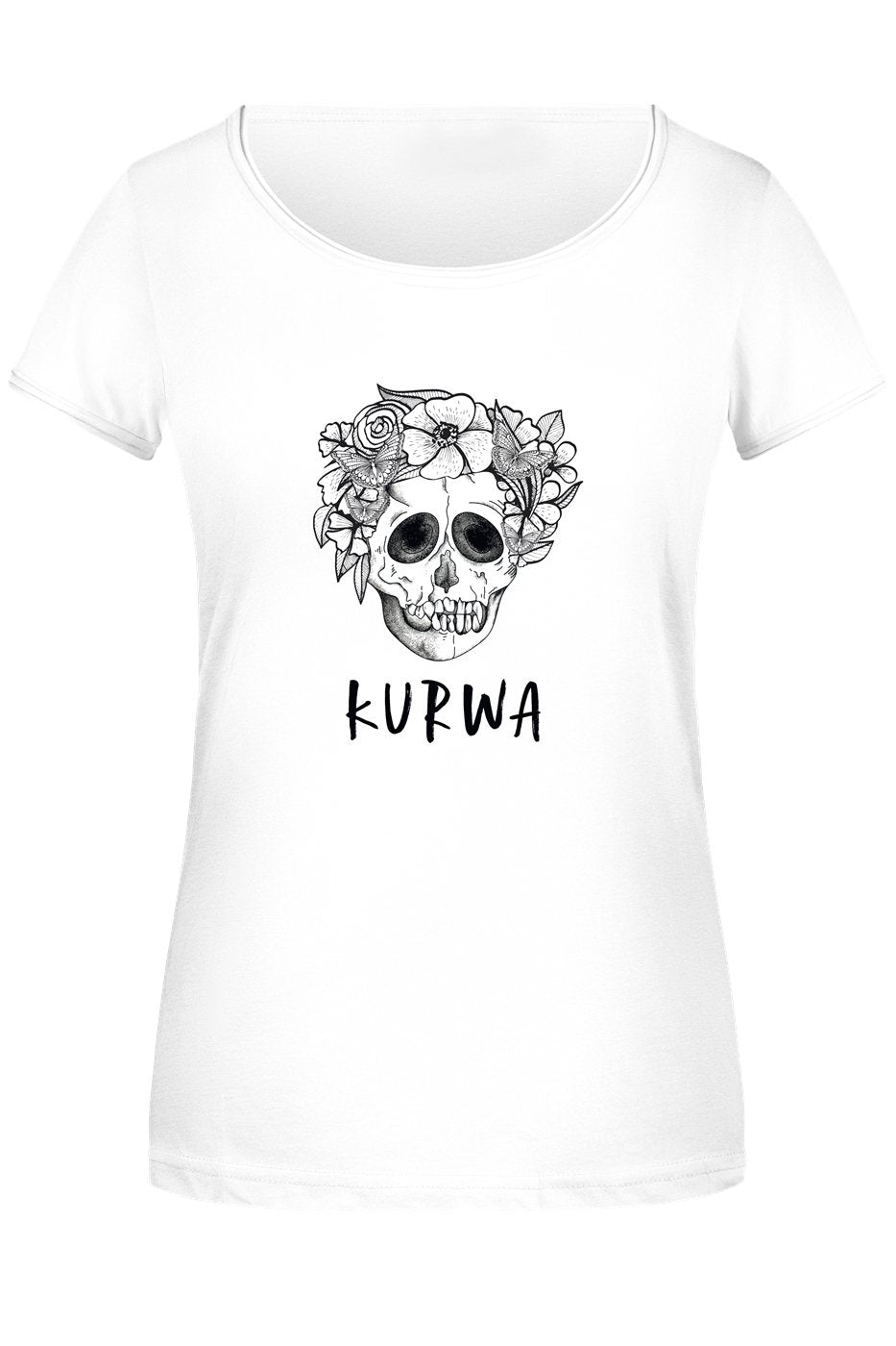 Bild: T-Shirt Damen - Kurwa - Totenkopf Geschenkidee