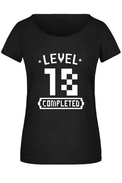 Bild: T-Shirt Damen - Level 18 completed Geschenkidee