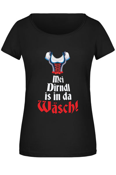Bild: T-Shirt Damen - Mei Dirndl is in da Wäsch! Geschenkidee