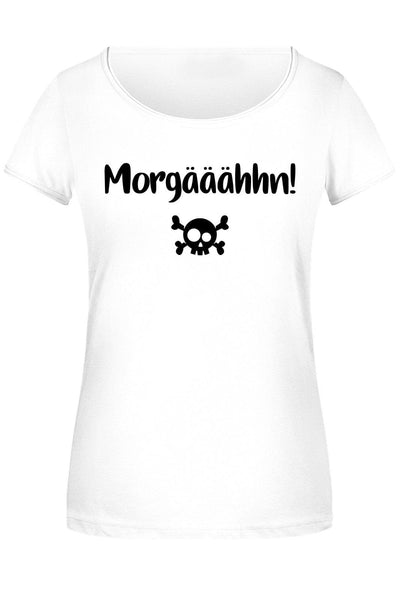 Bild: T-Shirt Damen - Morgääähhn! Totenkopf Geschenkidee