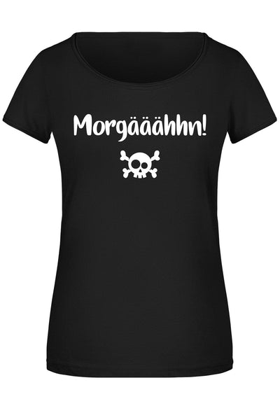 Bild: T-Shirt Damen - Morgääähhn! Totenkopf Geschenkidee